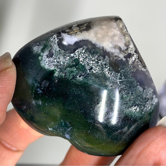 Genuine 451.00 Cts Tree Agate Healing Heart - Picture 14 of 17